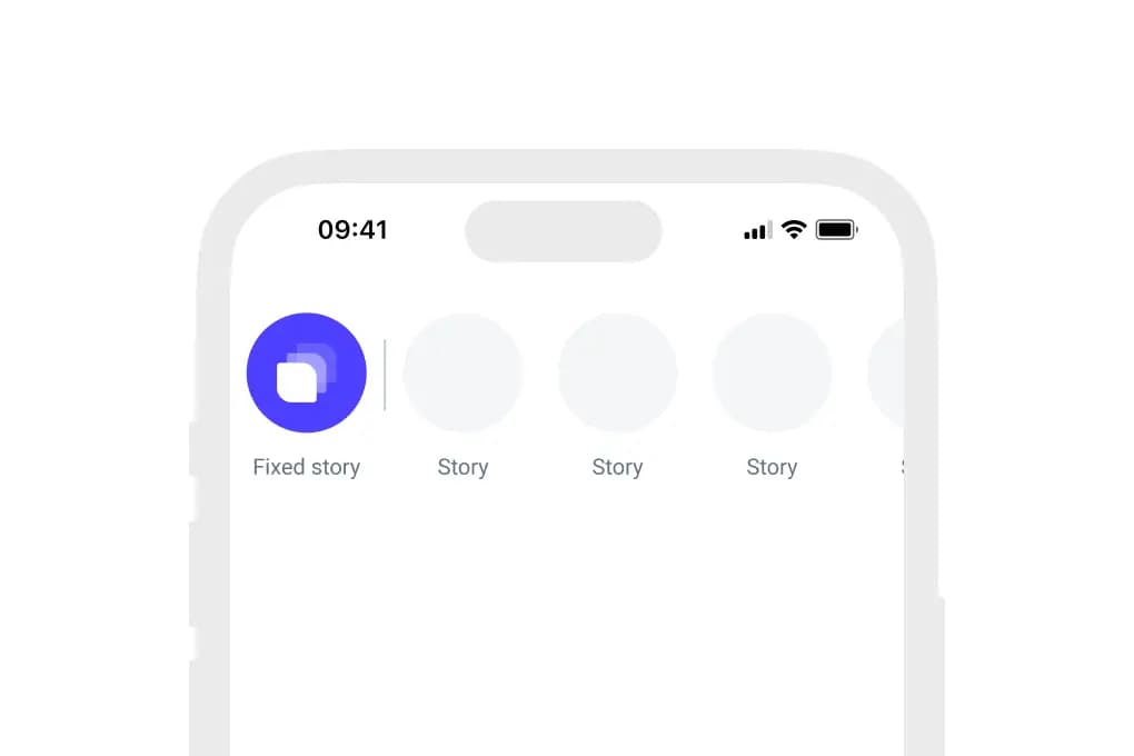 Story groups and snaps
