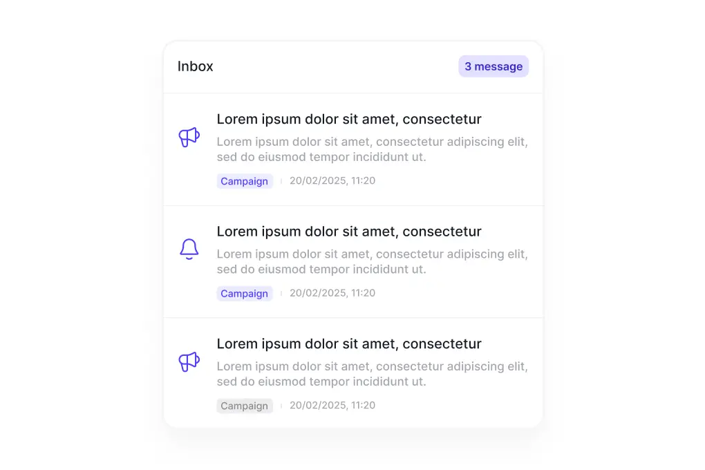 Persistent message center